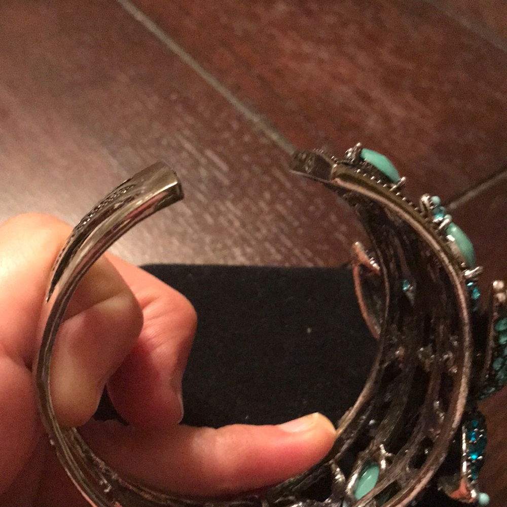 Starfish Statement Bracelet - Turquoise Rhineston… - image 6